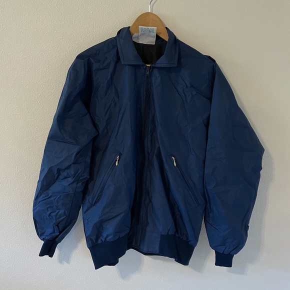 Vintage Pelzer Gore-Tex Rain Jacket Blue Full Zip Vented Made in USA-Large - Picture 1 of 12